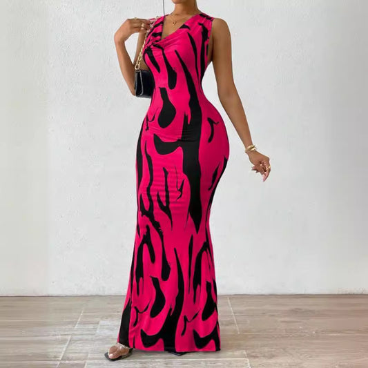 Women's Slimming French Romantic Fashion Floral Vintage Dress