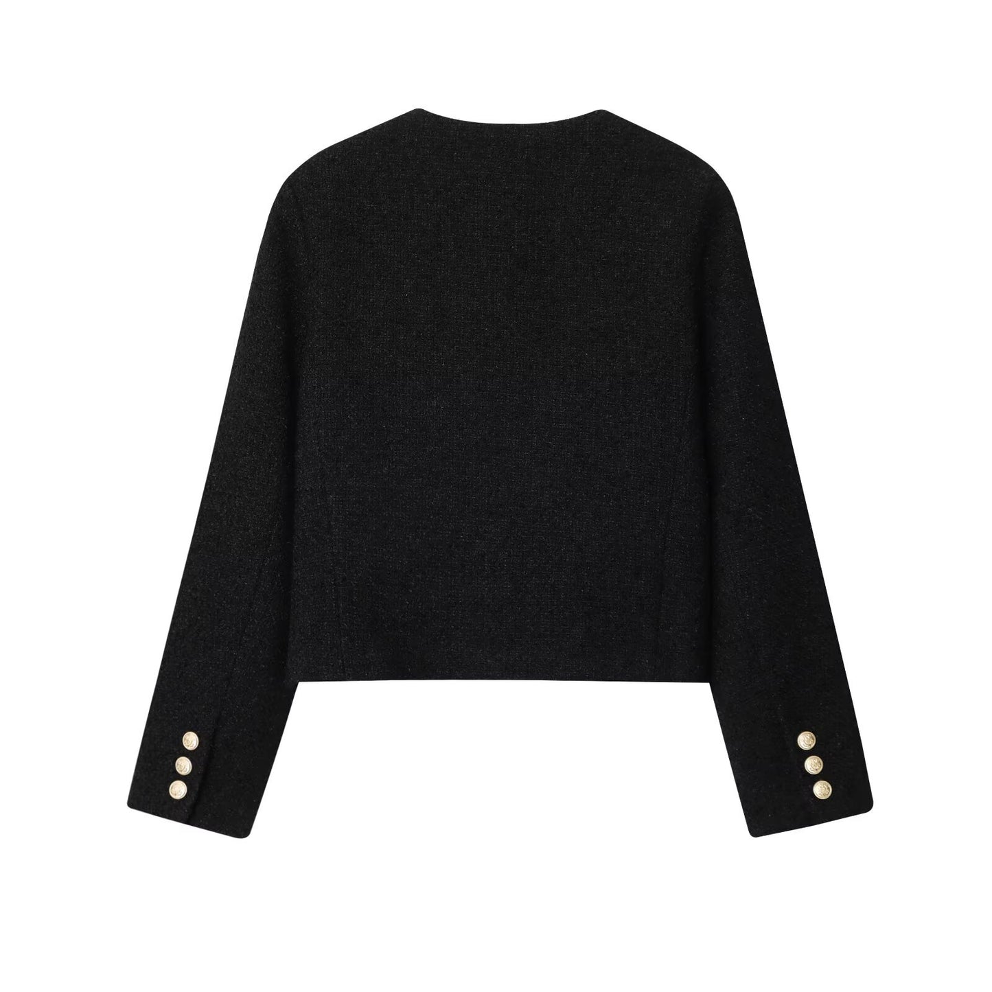 Women's Fashion Casual French Style Classic Metal Coats
