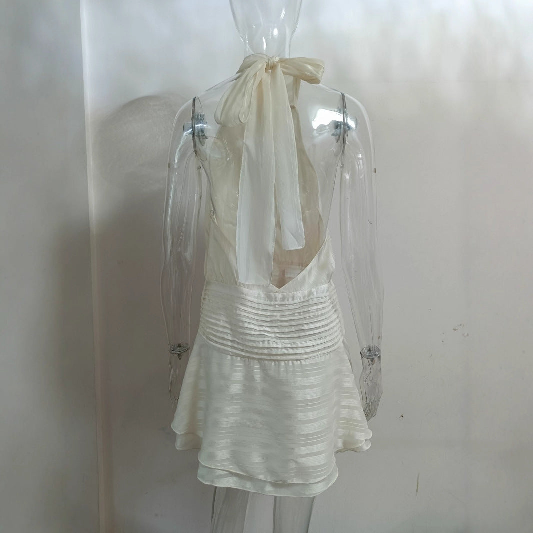 Halter Dress Summer French Style Gentle Dresses
