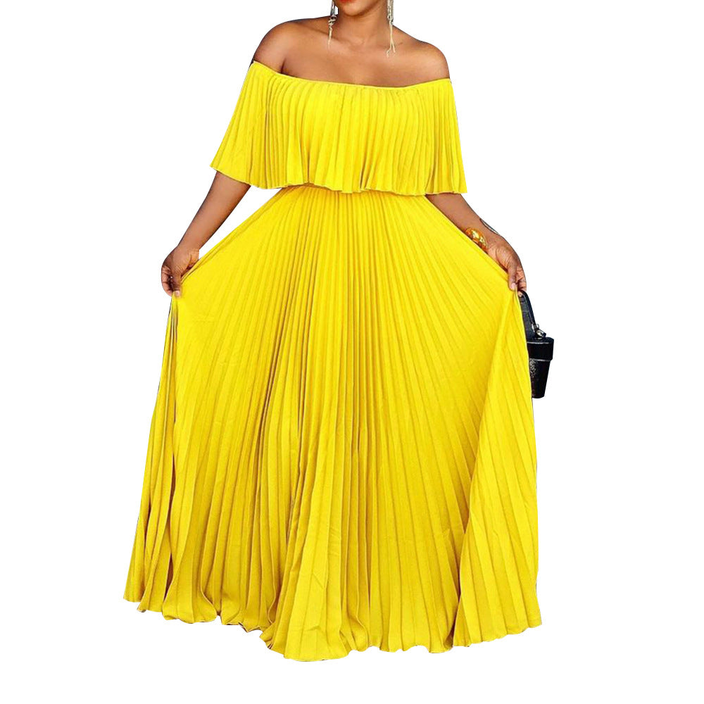 Women's Attractive Summer Sexy Pleated Dress Dresses