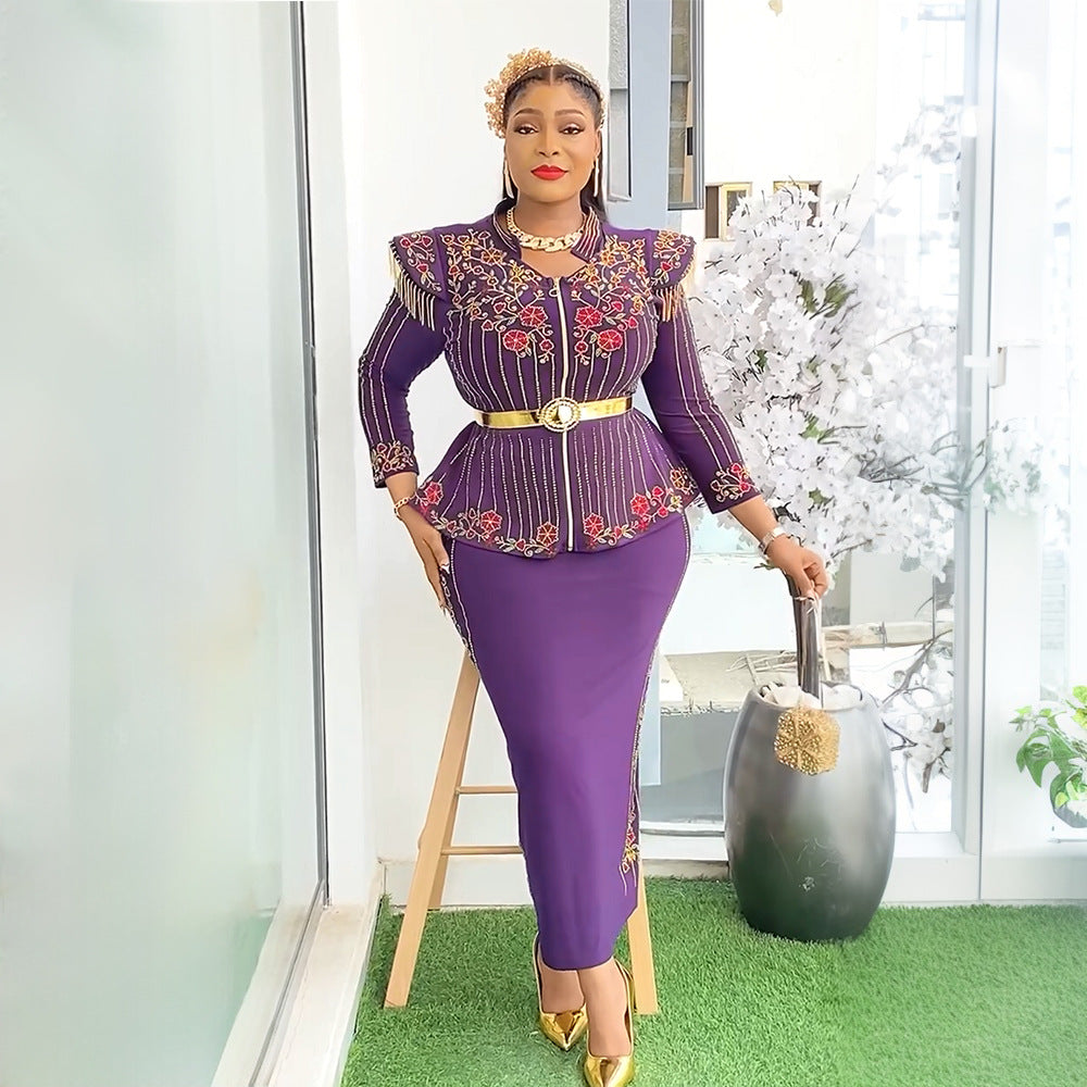 African Printed Dress For Woman Fashion Suits