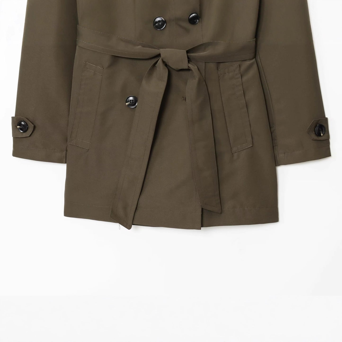 Autumn Hydrophobic Imitation Wind Double Breasted Coats