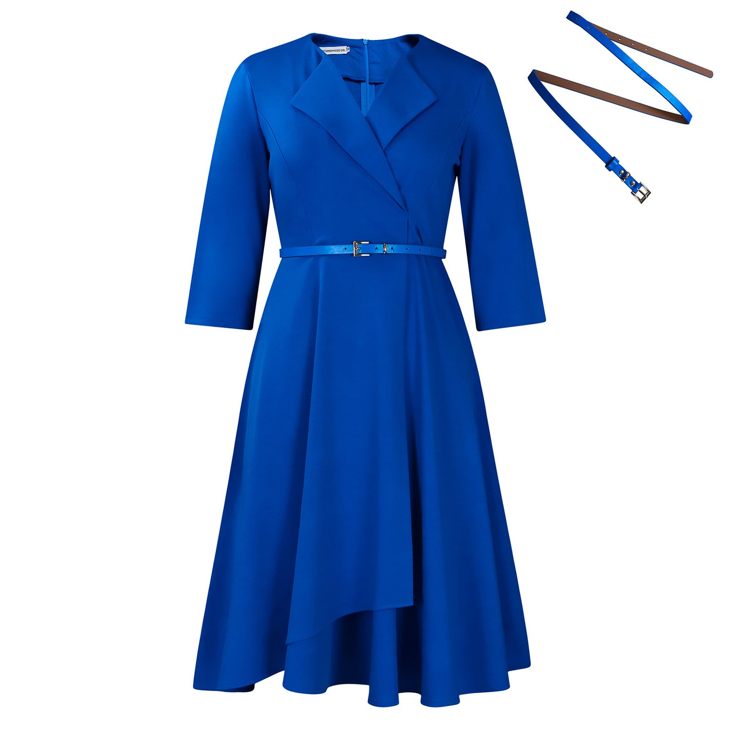 Women's Fashion Solid Color Large High Waist Dress