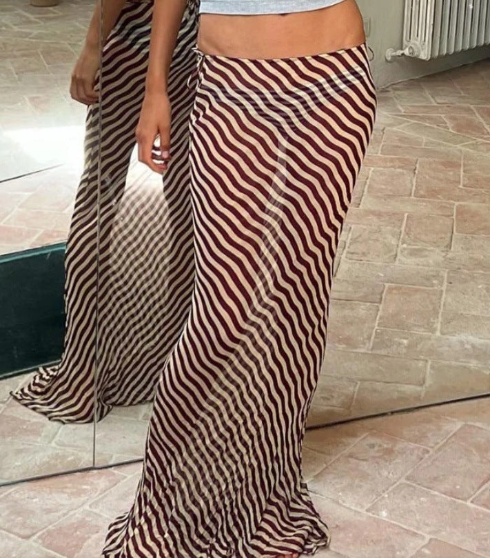 Women's Light Zebra Summer Striped Print Fashion Skirts