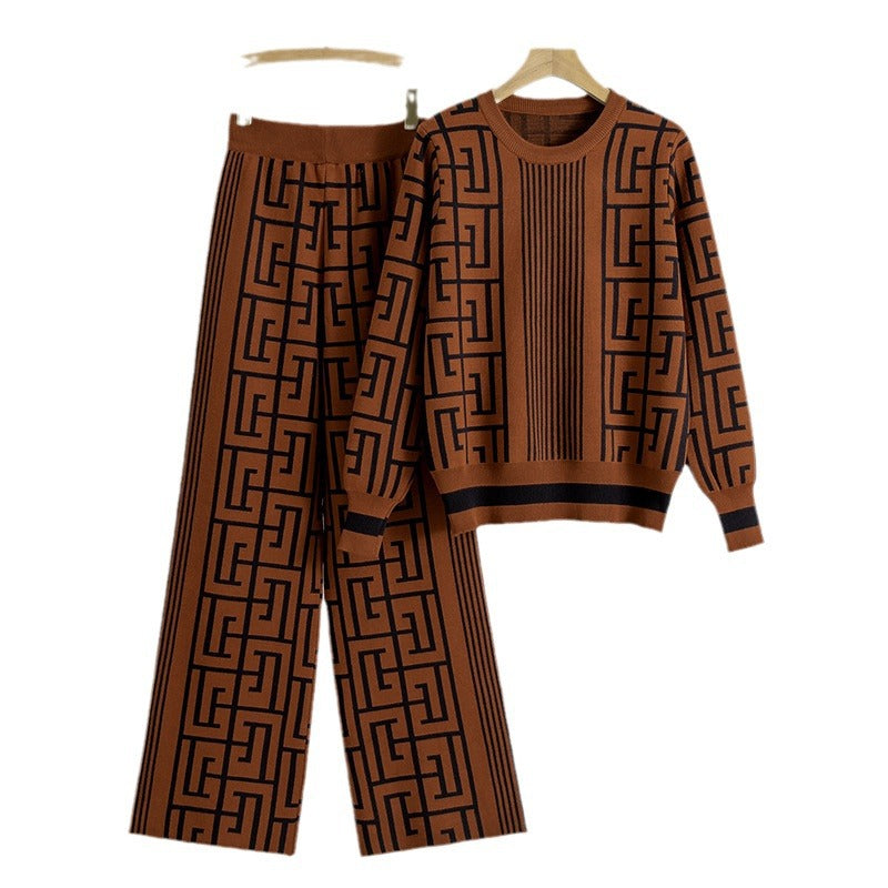 Women's Goods Slimming Casual Knitting Loose Wide Leg Pants