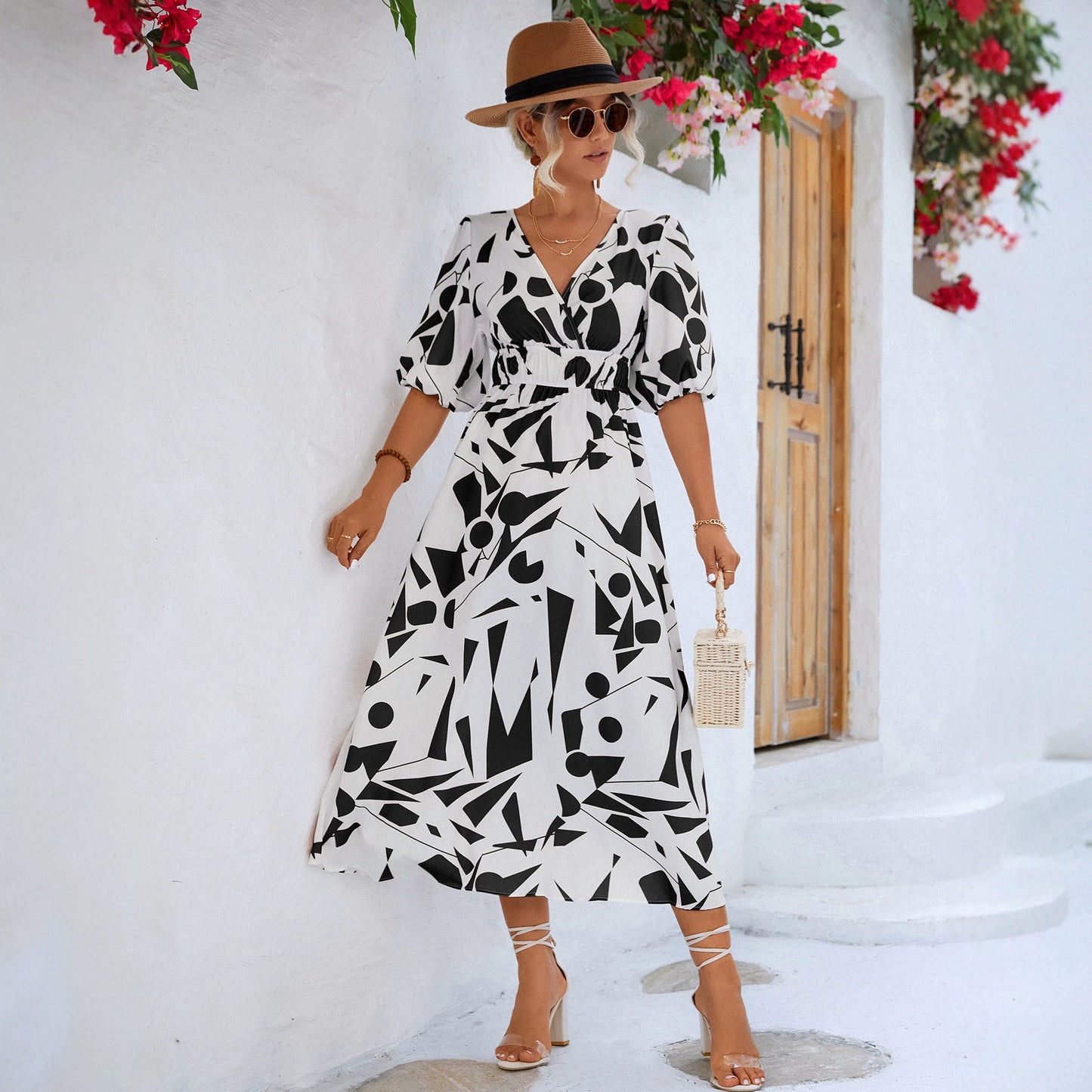 Pretty Fashion Innovative Women's Puff Sleeve Dress