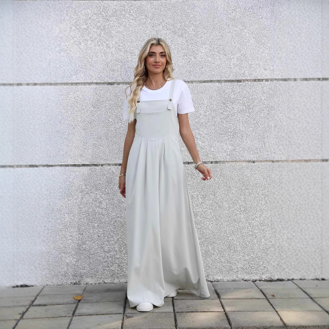 Casual Design Waist Pleated Slimming Elegant Dress