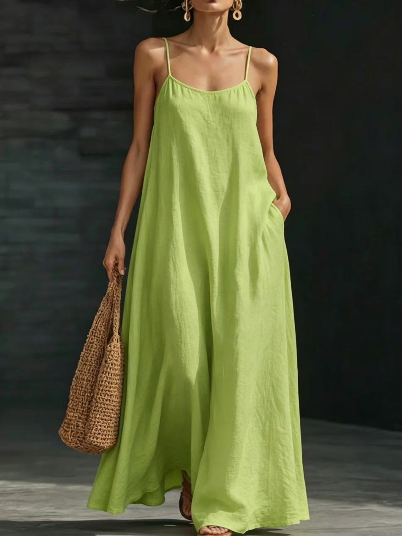 Long Loose Elegant Casual Strap Vacation Vests
