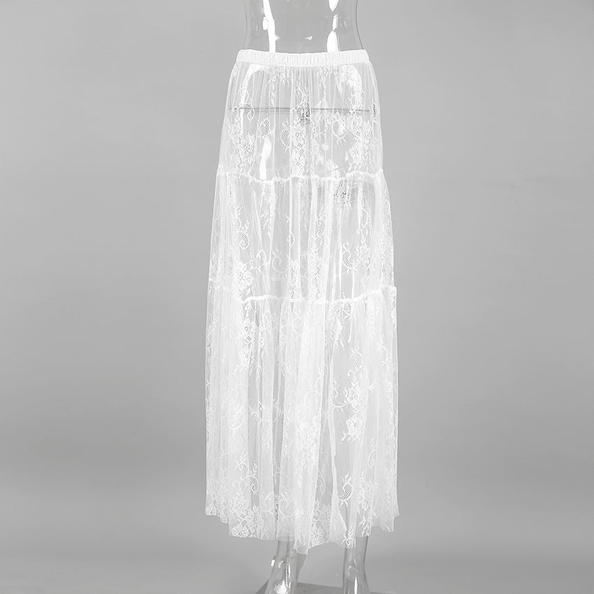 Women's Sexy Lace High Waist Commuter Fashion Skirts