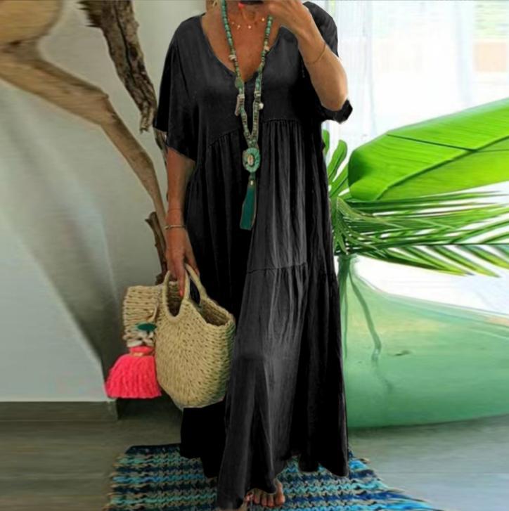 Glamorous Casual Irregular Long Large Hem Dress