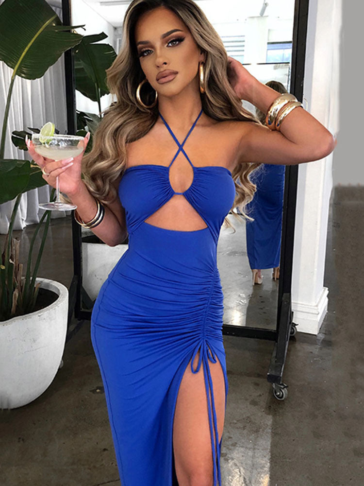 Spring Dress Sexy Hot High Slit Dresses