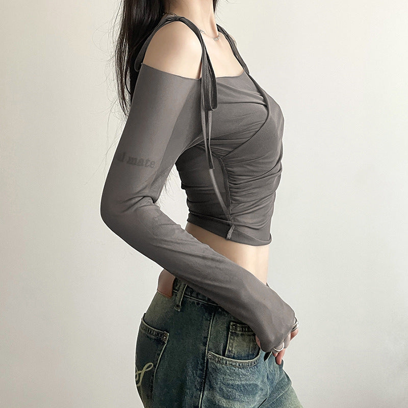 Women's Summer Solid Color Slim Fit Street Fashion Long Blouses