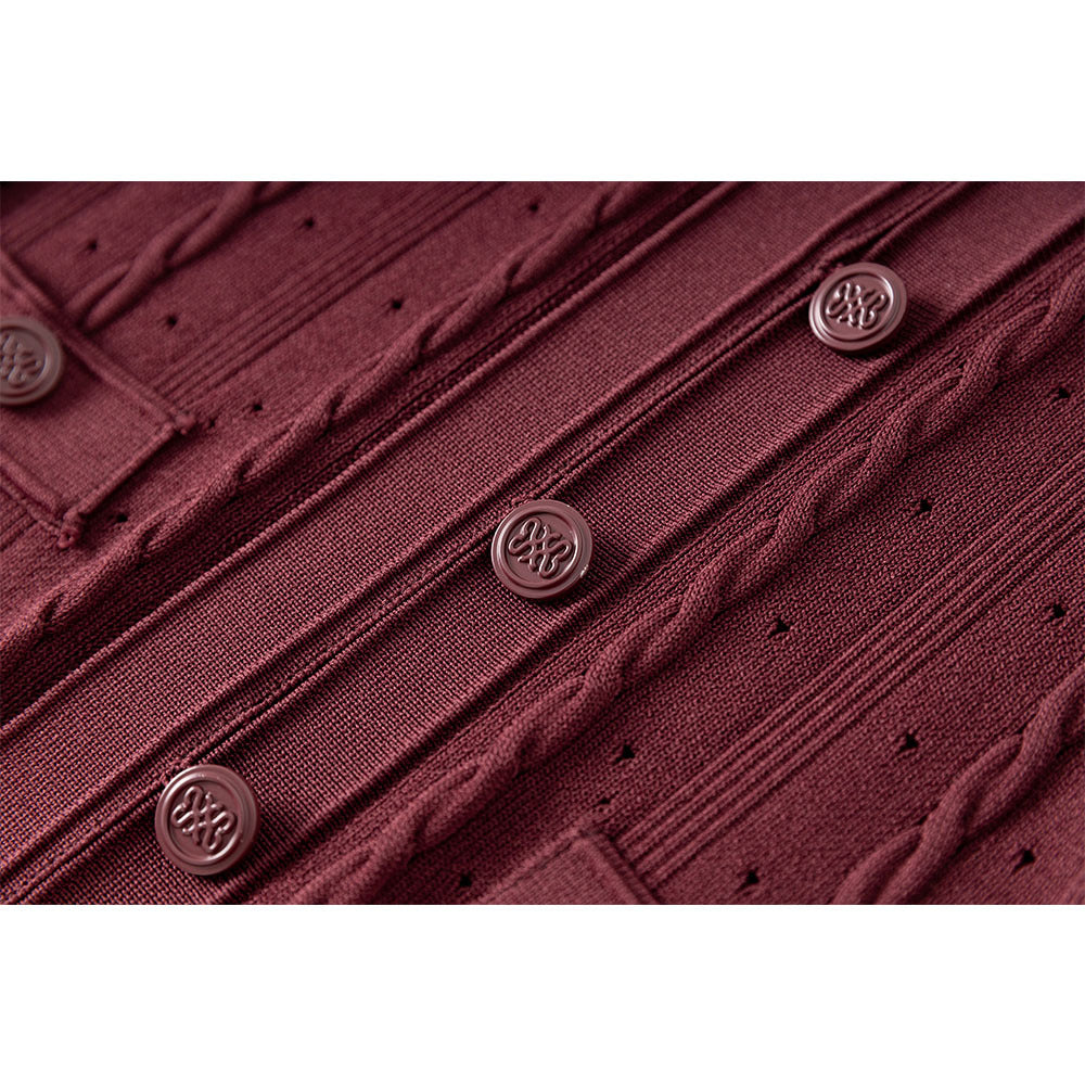 High Quality French Style Temperament Sleeve Hollow Thread Dresses