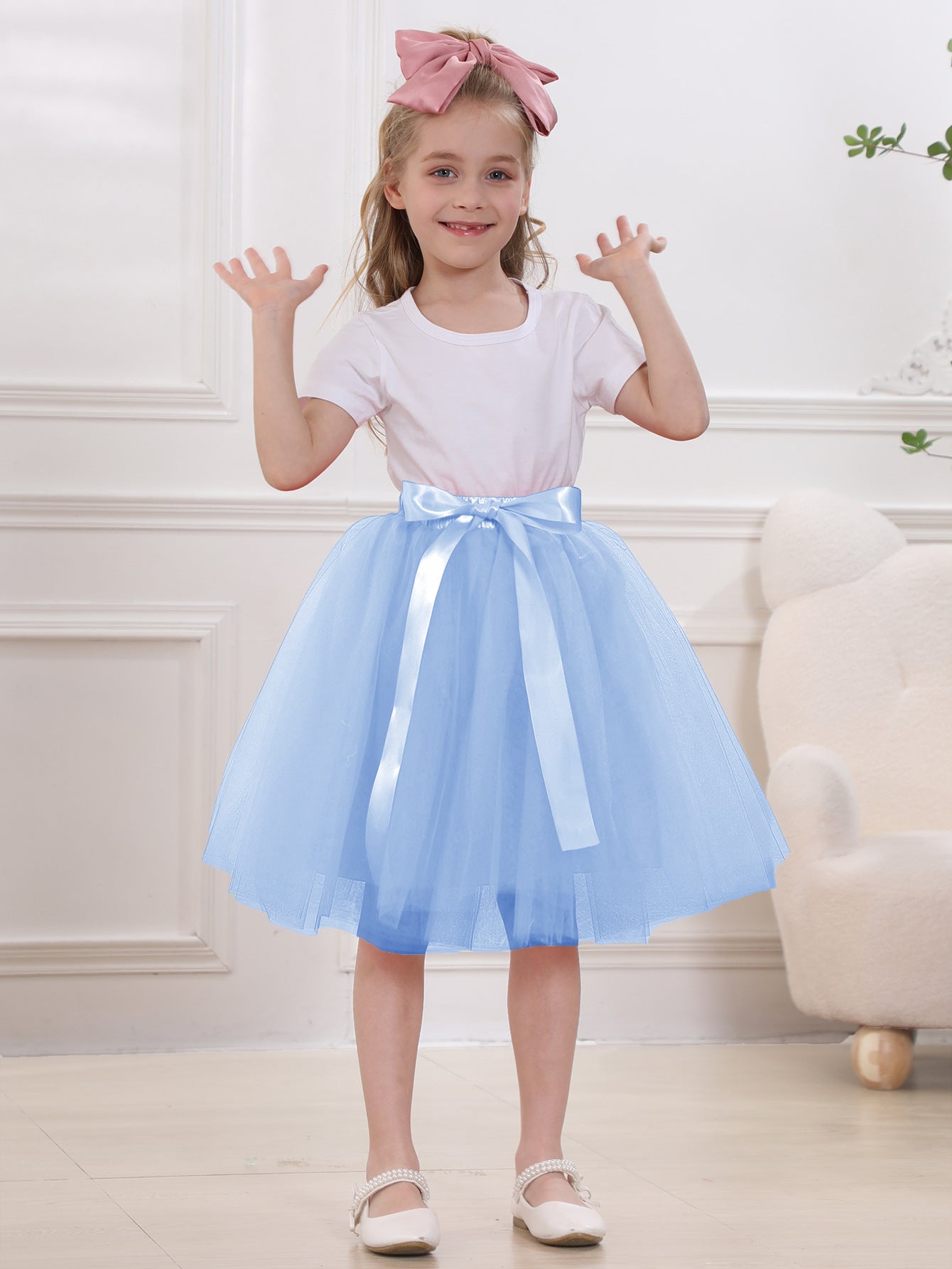 Women's & Children's & Tulle Pettiskirt Flower Dress Skirts
