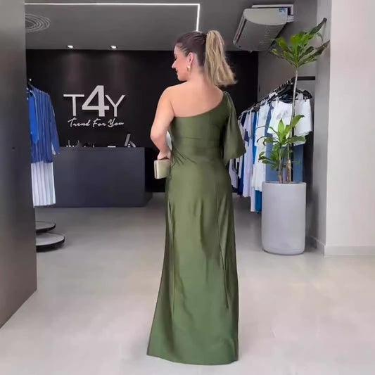 Women's Spring Dress Fashionable Temperament Cinched Waist Dresses