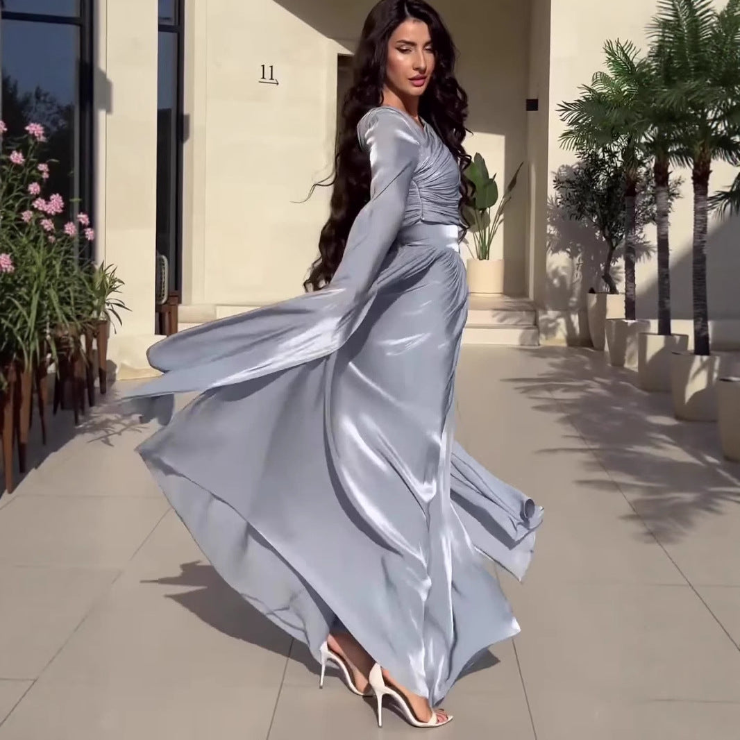 Women's Summer Elegant Retro Long Sleeve Dress Dresses