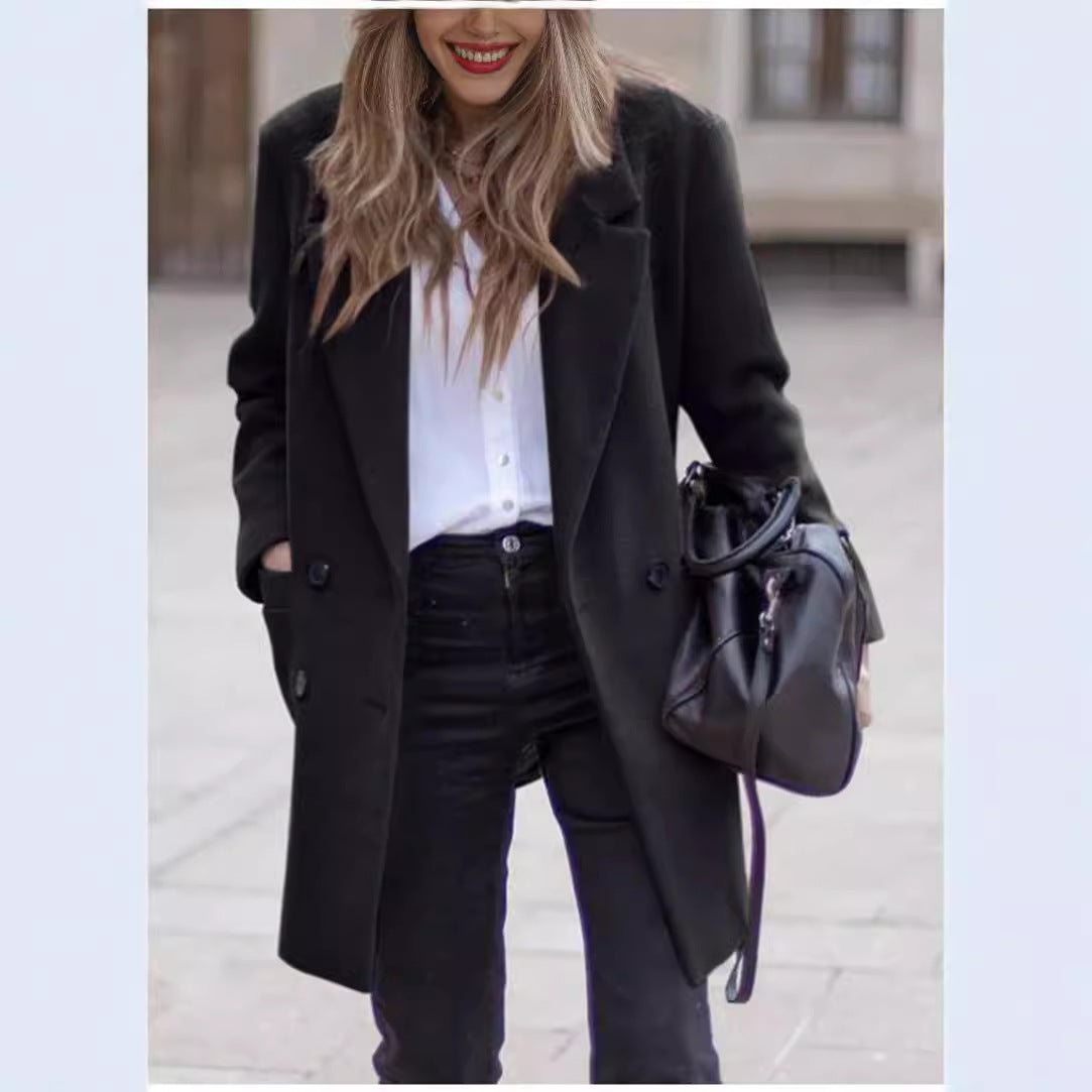 Women's Woolen Heavy Woollen Cloth For Overcoat Coats