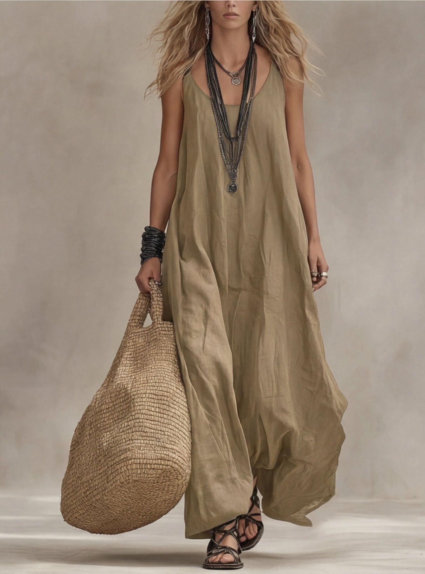 Classic New Women's Bohemian Casual Retro Dress
