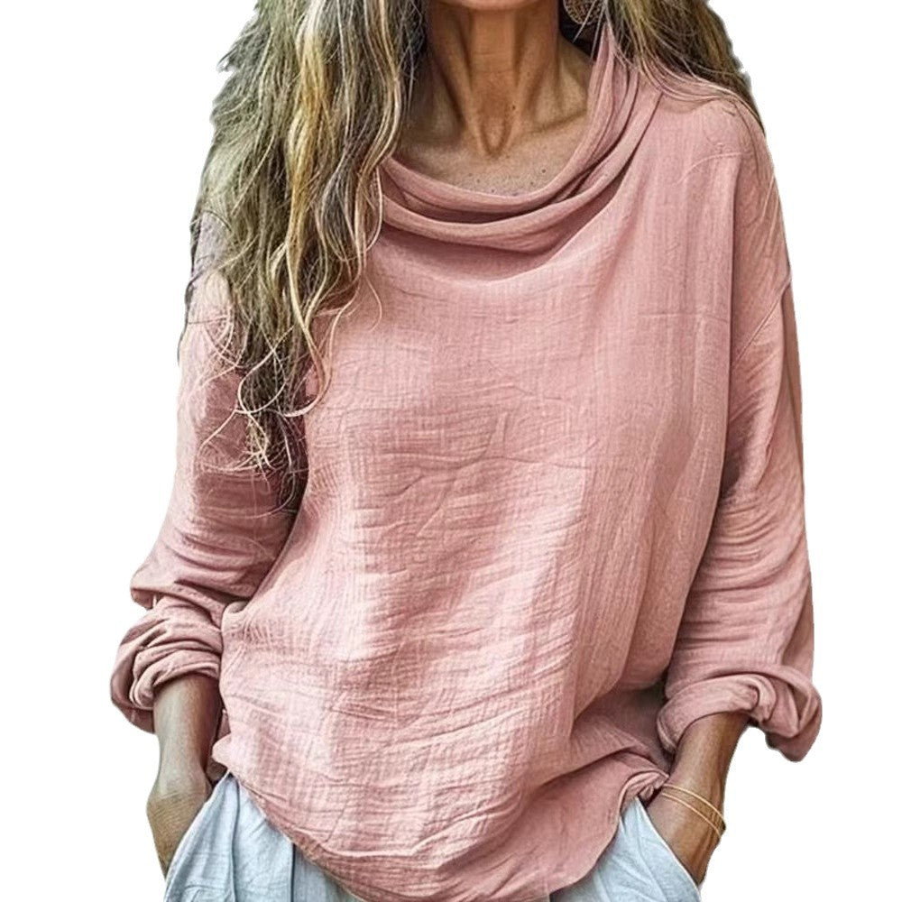 Women's Spring Casual Loose Stylish Long Sleeves Blouses