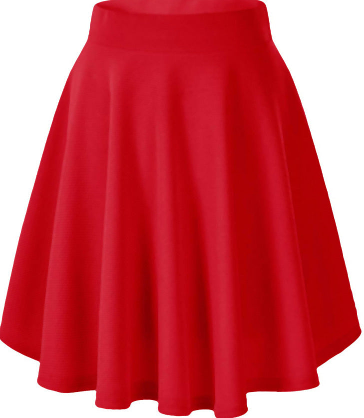 Women's Basic Versatile Stretch Flared Leisure Mini Skirts
