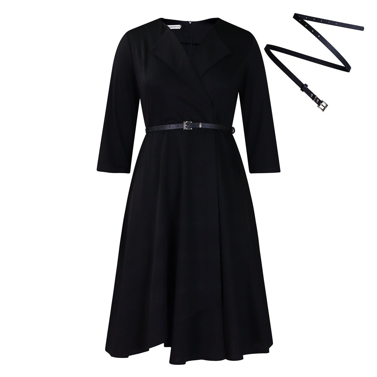 Women's Fashion Solid Color Large High Waist Dress