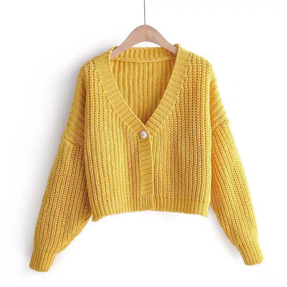 Sweet Cute Preppy Style Loose Outer Wear Long Cardigans