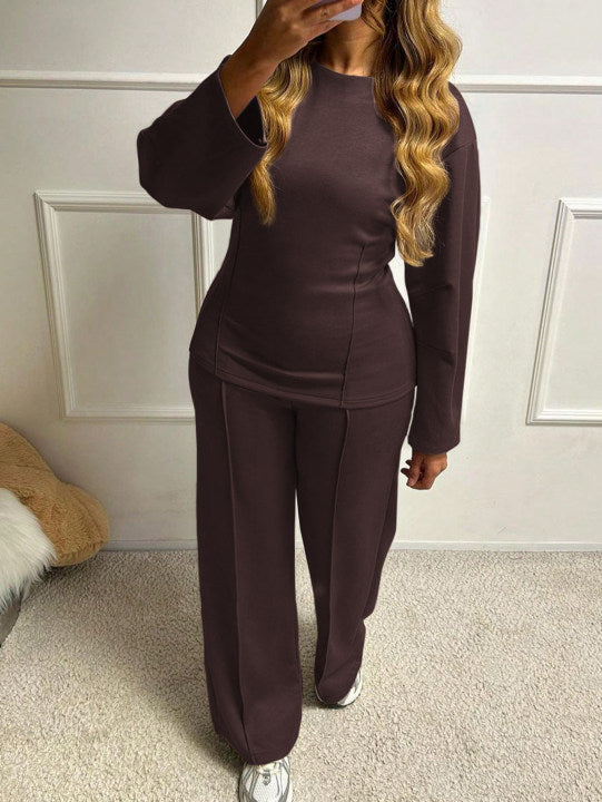 Cool Classic Women's T-shirt Trousers Two-piece Fashion Casual Suit
