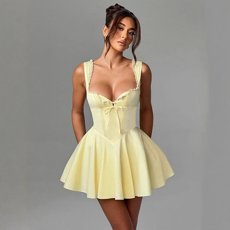 Women's Sleeveless Temperament Camisole Lace Backless Clothing
