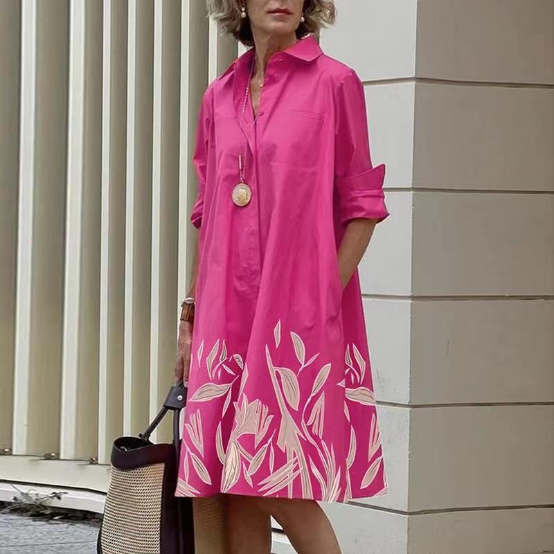Women's Patchwork Contrast Color Casual Elegant Dress