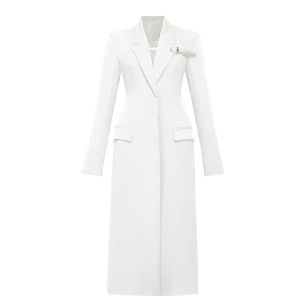Women's Vietnam Niche Temperament Commuter Long Spring Slim Slimming Profile Coats