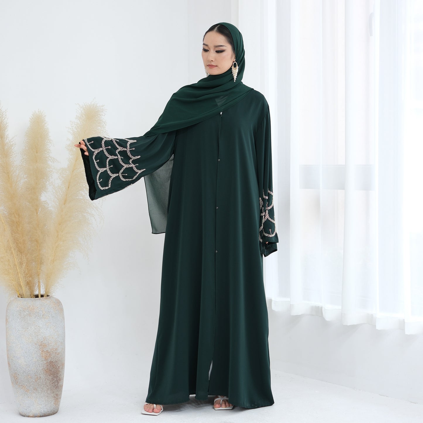 Trendy Comfortable Solid Color Handmade Beaded Dresses