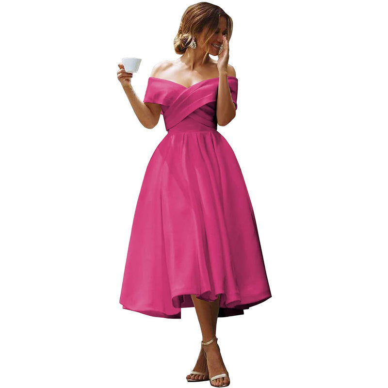 Attractive Comfortable Satin Dress Elegant Simple Wedding Dresses