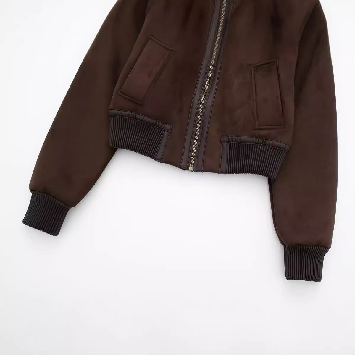 Women's Fashion Solid Color Polo Collar Loose Coats