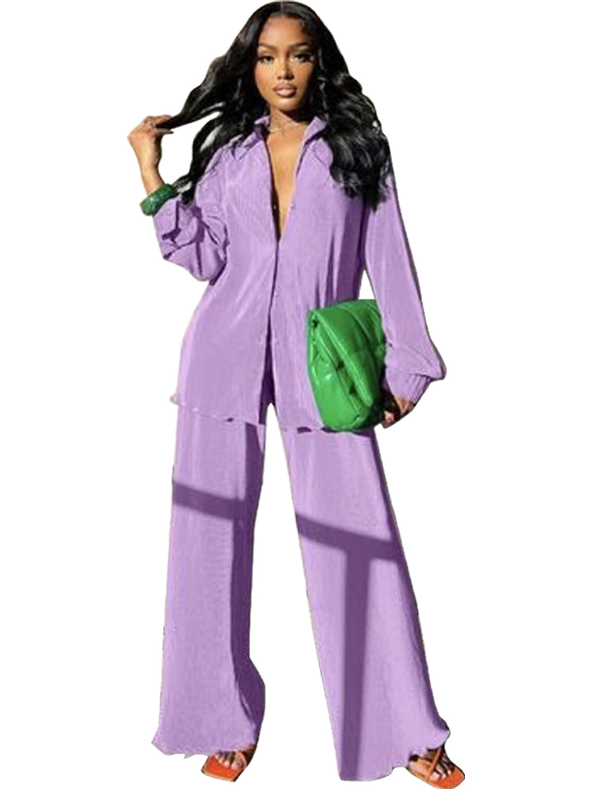Women's Fashion Elegant Casual Solid Color Trousers Suits