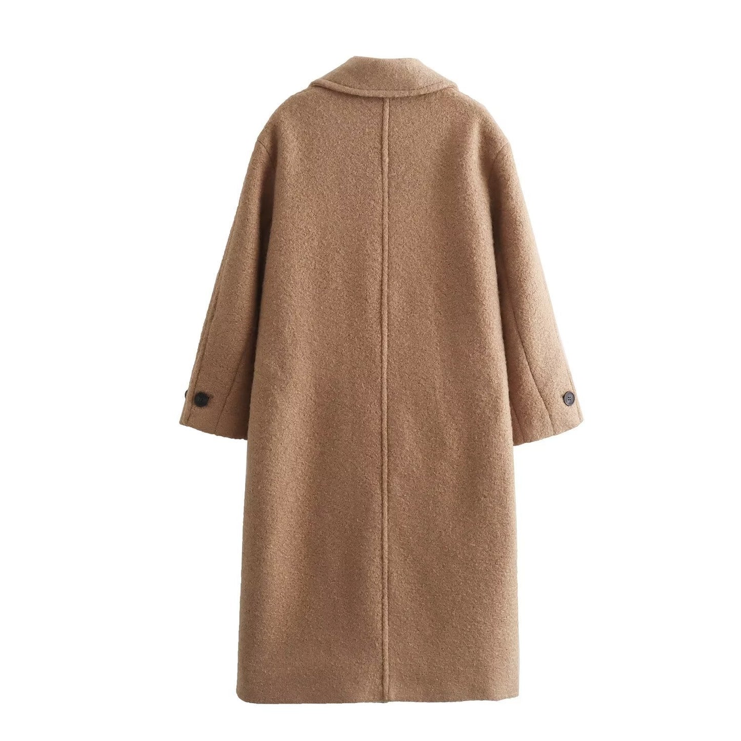 Pearl Leather Solid Color Loose Temperament Coats