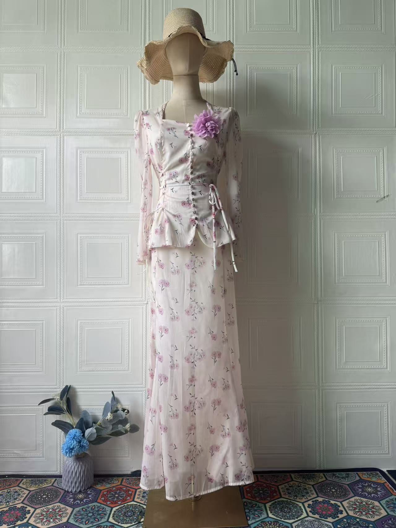 Vintage Court Style Elegant Long Sleeve Suits