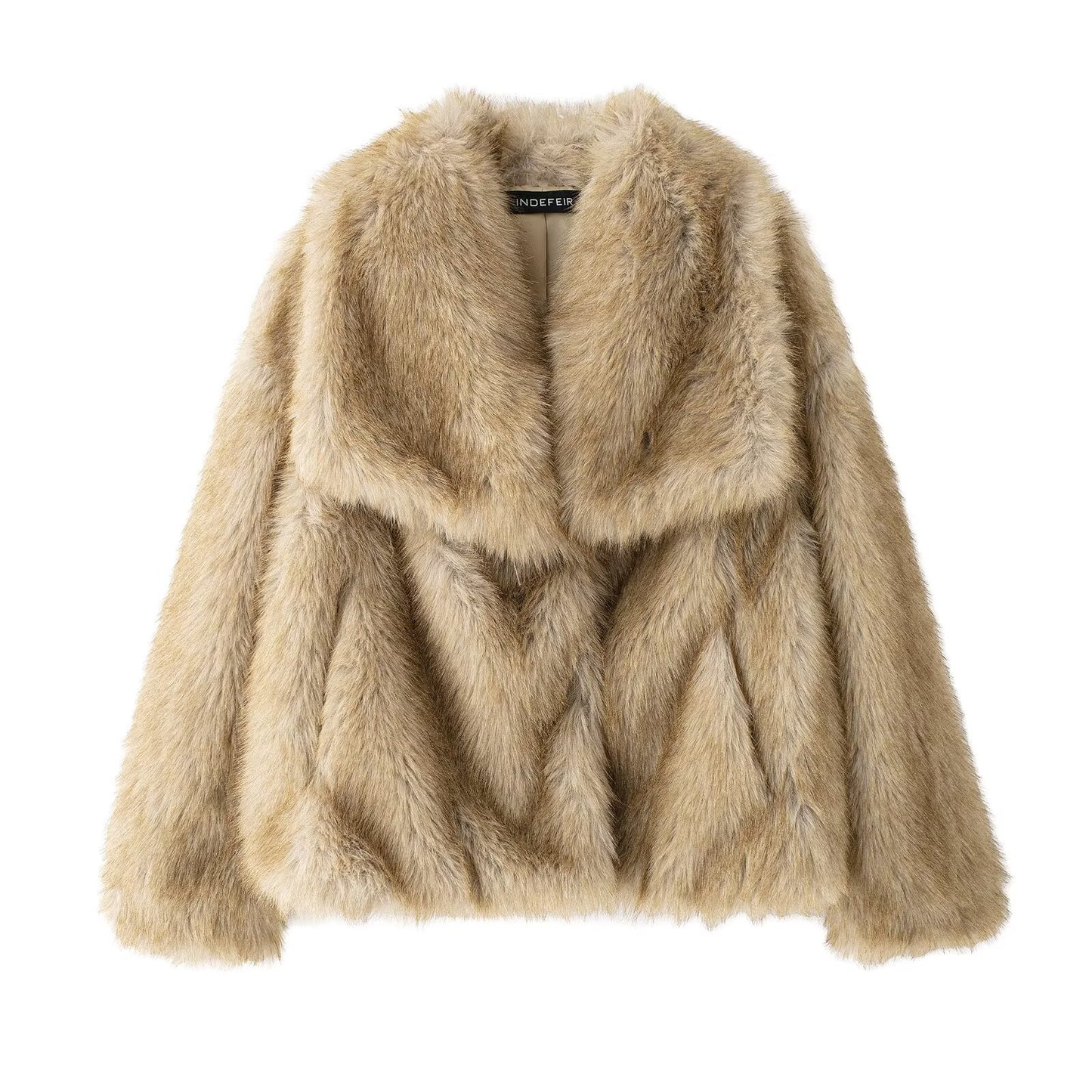 Women's Winter Street Fashion Artificial Fur Effect Coats