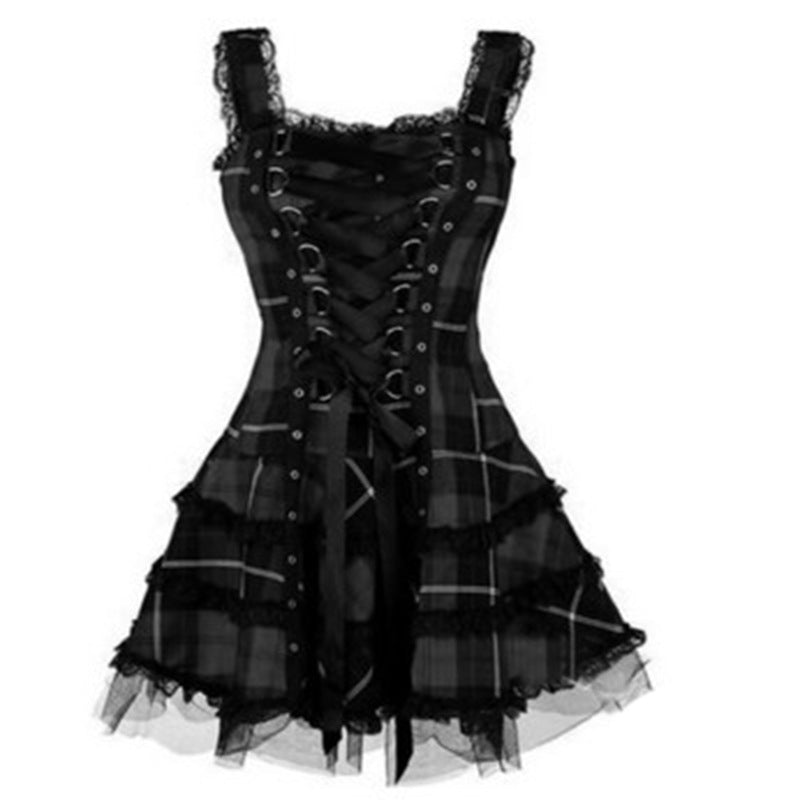Fashion Trend Sexy Suspenders Night Bar Dance High Dress