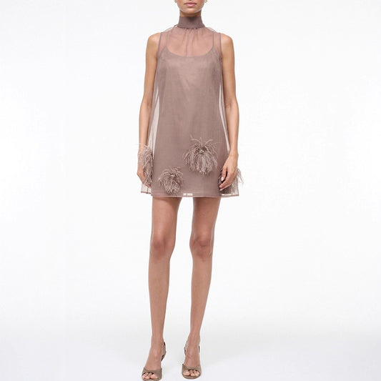 Women's Lace Up Sleeveless Dress Party Casual Dresses