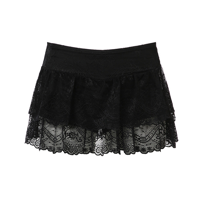 Thin Hot Low Waist Pure Color Skirts