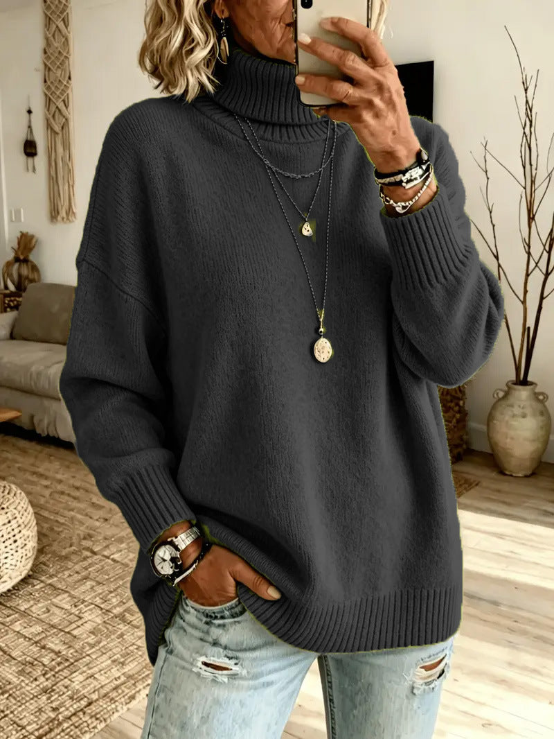 Women's Lazy Solid Color Elegant Split Loose Clothing