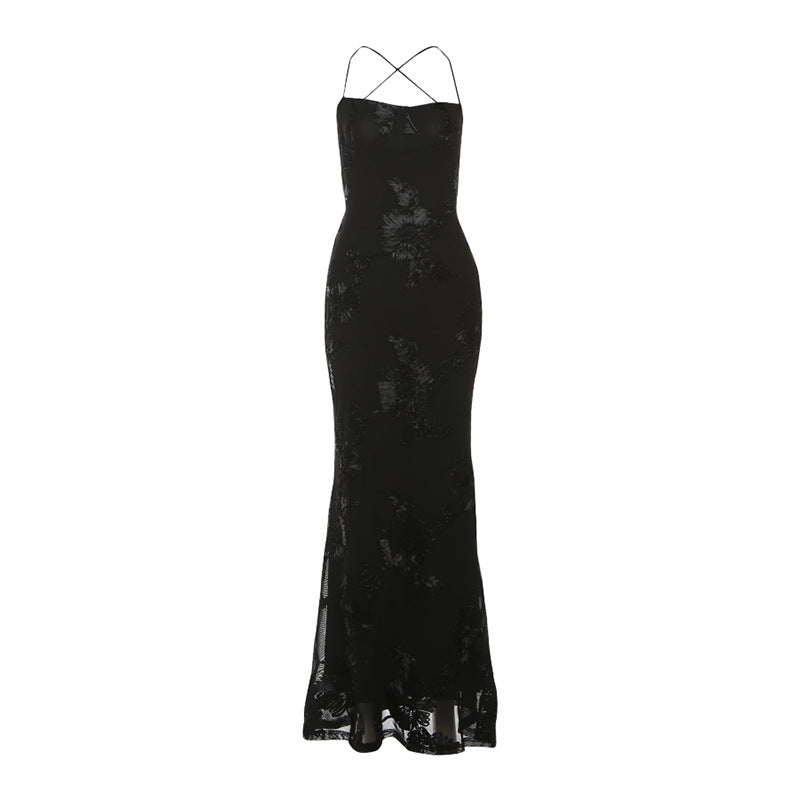 Women's Summer Temperament Sexy Slim Fit Slimming Backless Dresses
