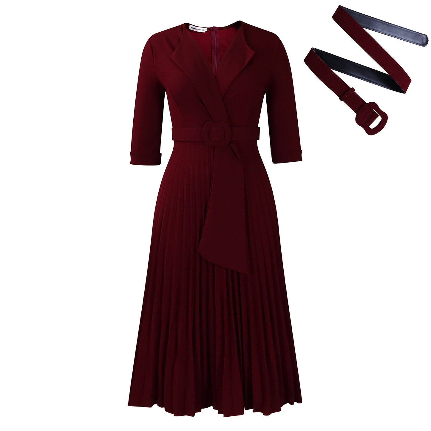 Women's Fashion Tailored Collar Pleat Waisted Africa Clothing