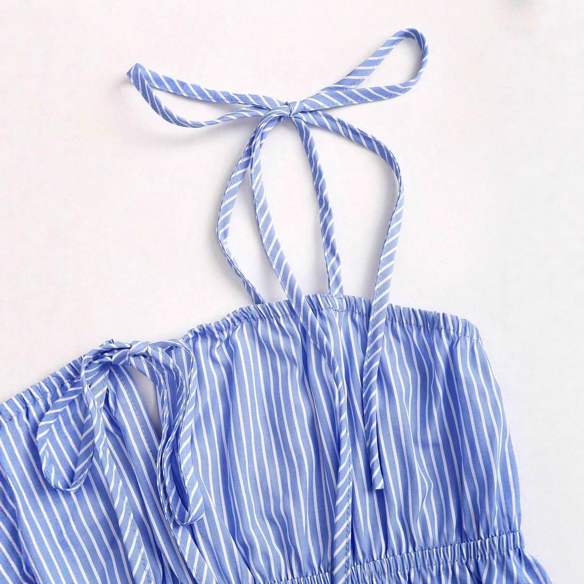 Women's Wide Leg With Vertical Stripes Summer Thin High Waist Loose Pants