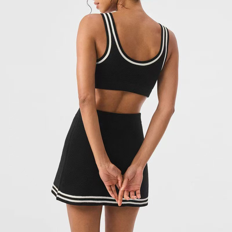 Women's Waffle Tennis Sports Outdoor Knitting Suits