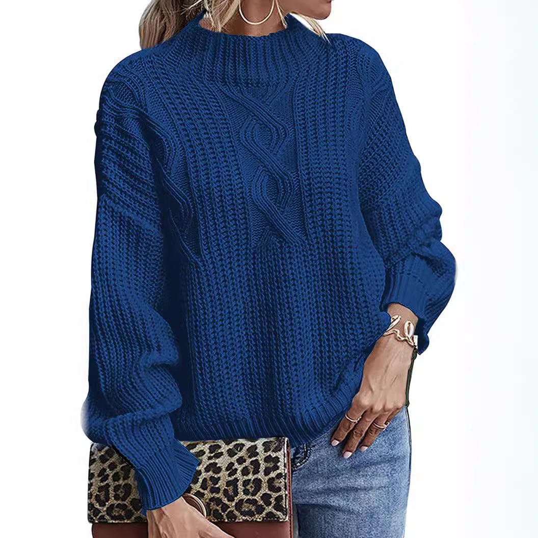 Women's Long-sleeved Slim Bottoming Shirt Round Neck Sweater