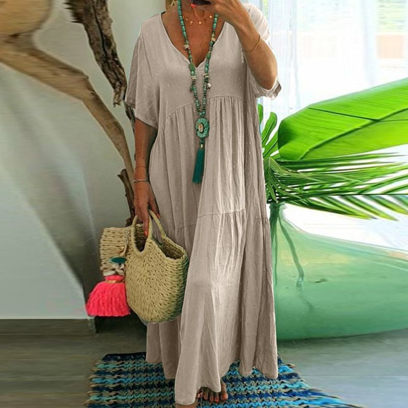 Glamorous Casual Irregular Long Large Hem Dress