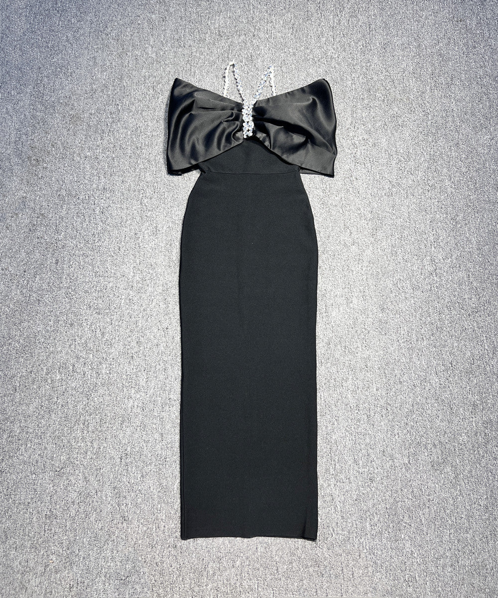 Halter Bottoming Dress Rhinestone Elegant Graceful Dresses