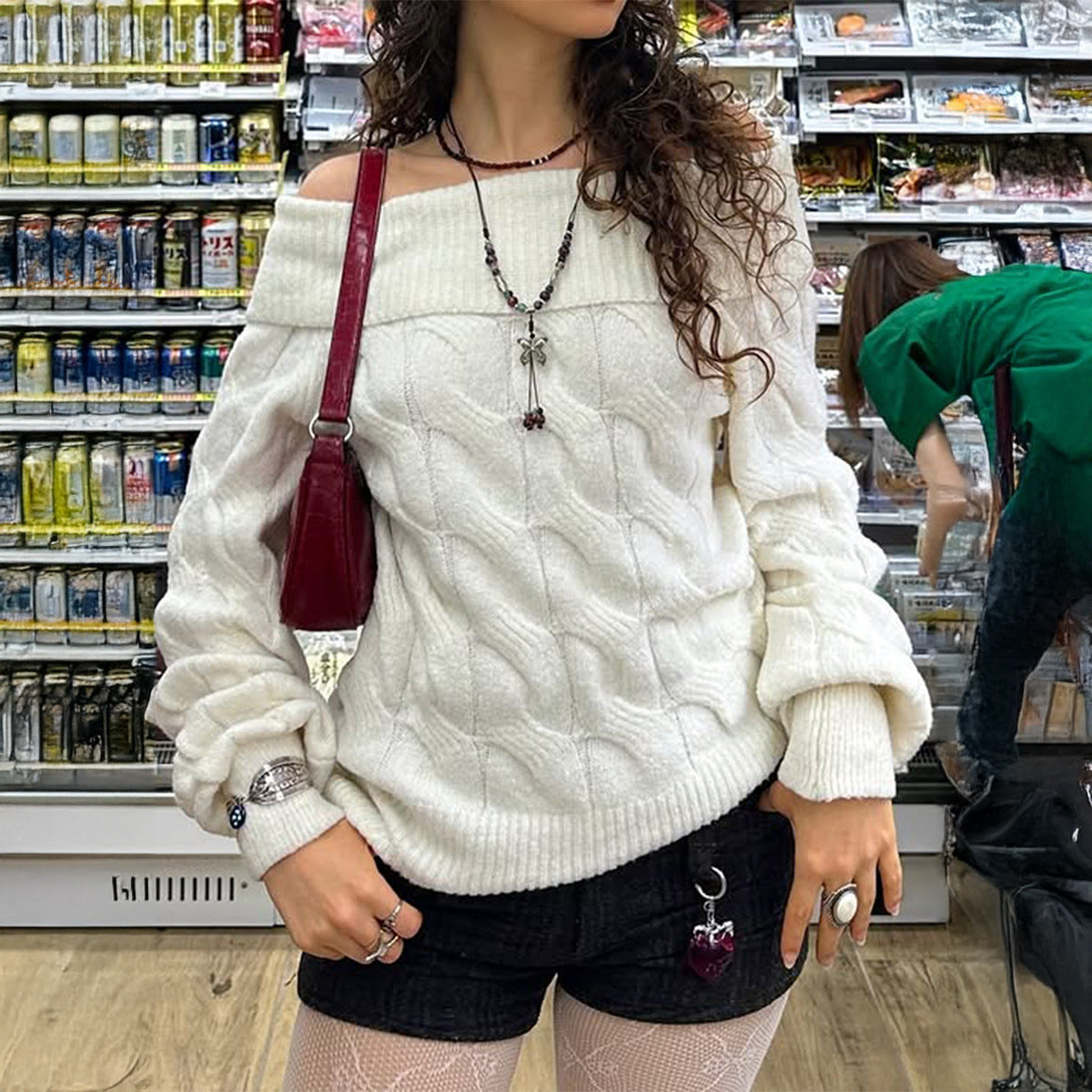 Glamorous Women's Simple Fashion Long-sleeved Woolen Sweater