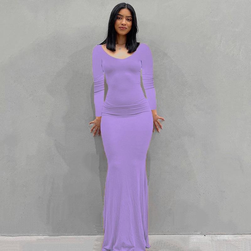 Women's Casual Slim Strap Home Long Dress
